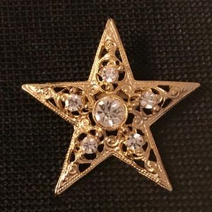 Vintage Gold Star Pin